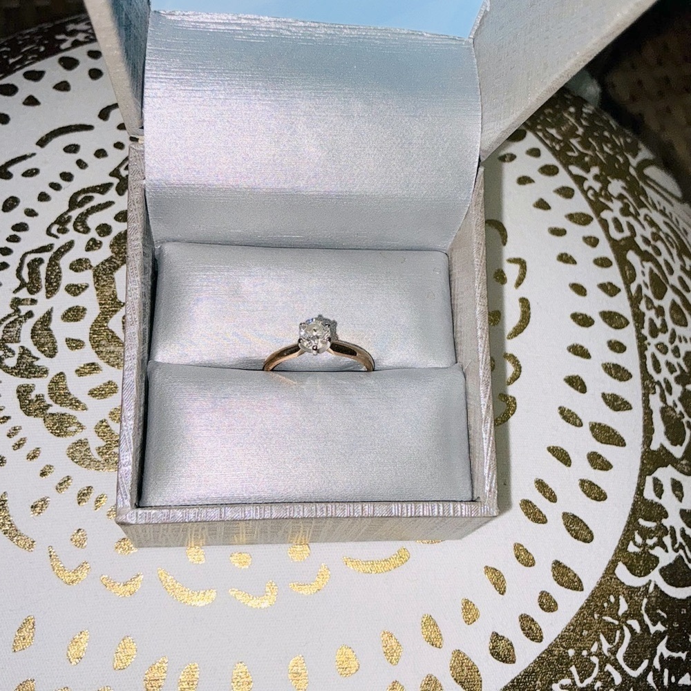 Zales 1/2 CT 💍 Diamond Solitaire 14K Yellow Gold 💎 FINAL MARKDOWN - Picture 12 of 16